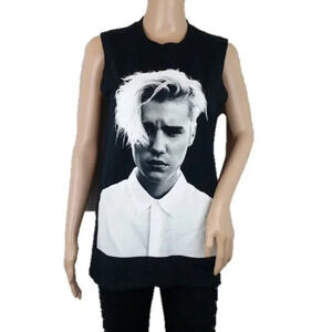 Justin Bieber Purpose Tour Black Tank Top